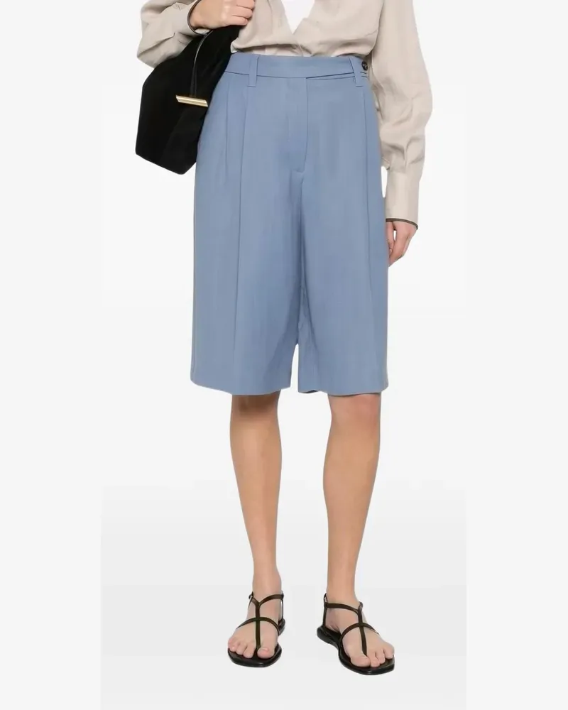 Brunello Cucinelli Shorts mit Falten - Blau Blau