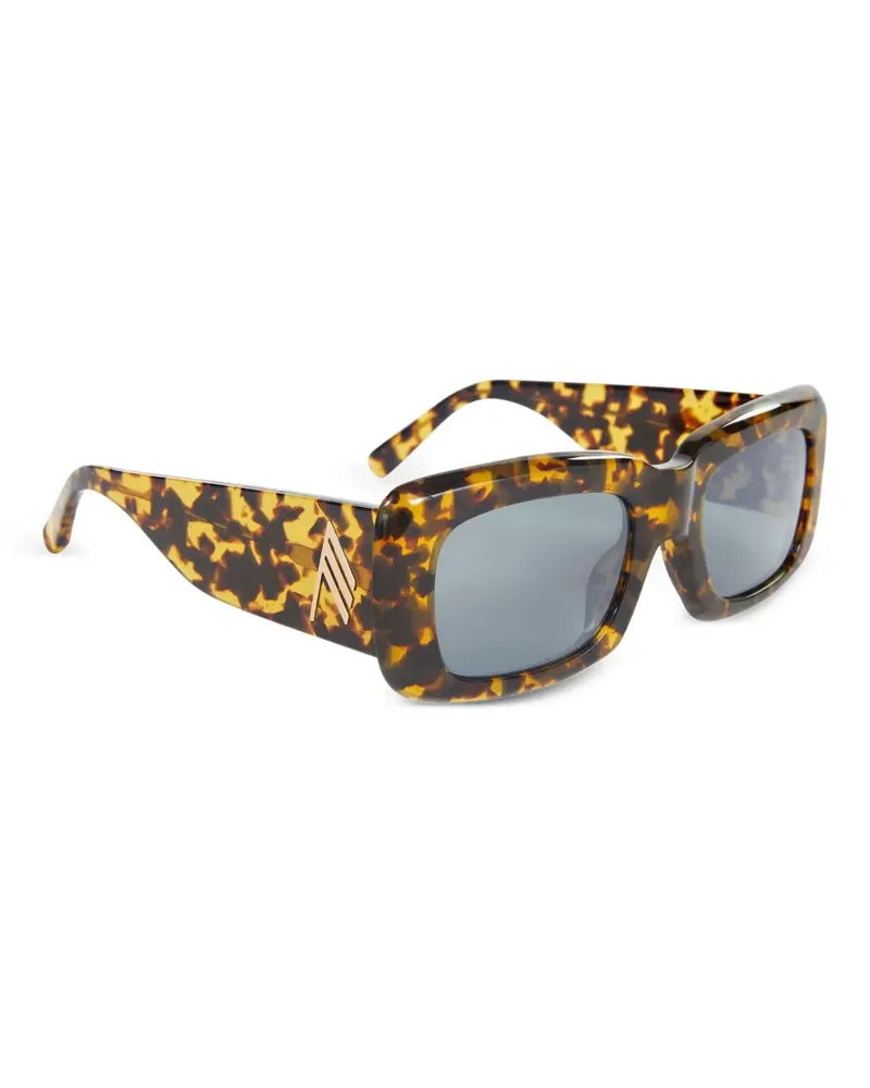 ATTICO Sonnenbrille mit eckigem Gestell - Gelb Gelb