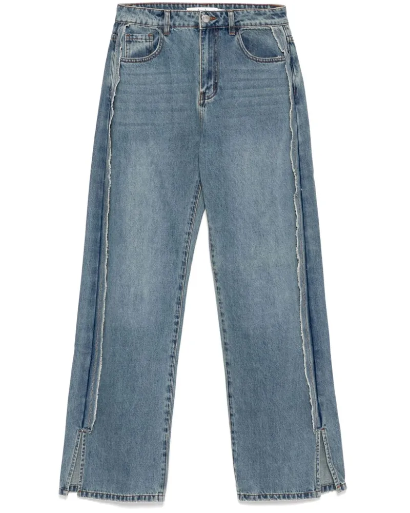 b+ab Ungesäumte Jeans - Blau Blau