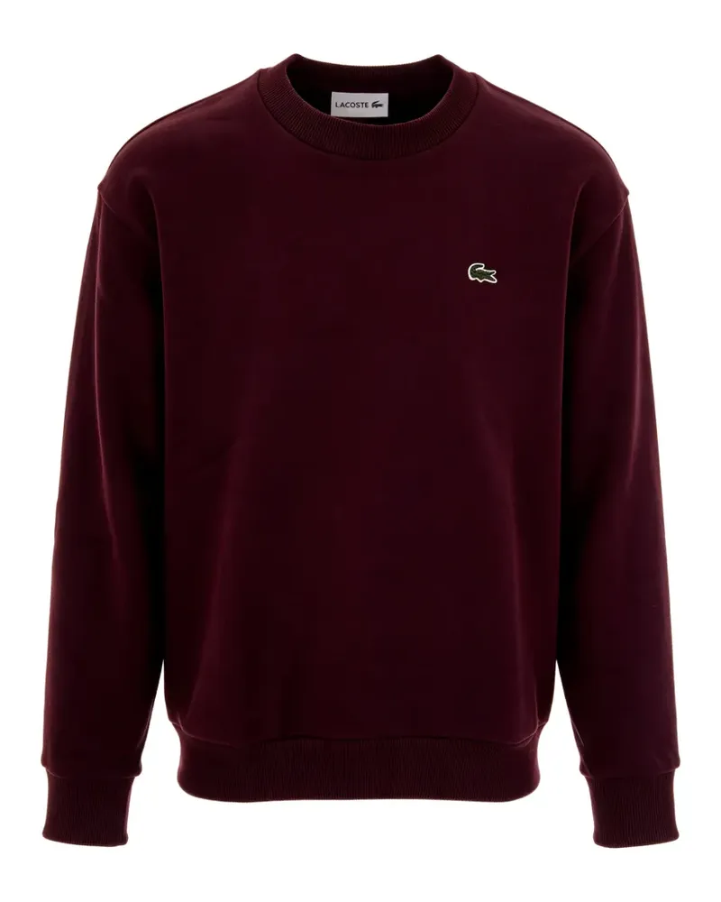 Lacoste cotton fleece sweatshirt - Rot Rot