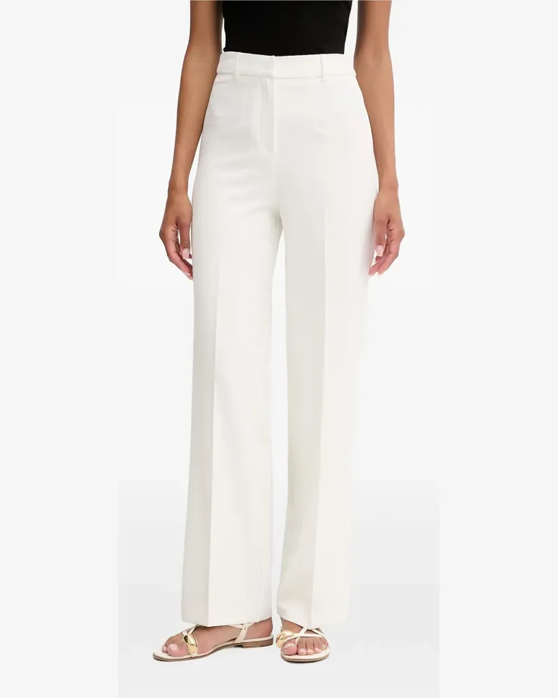 Morgan High-Waist-Hose mit Bügelfalten - Weiß Weiß