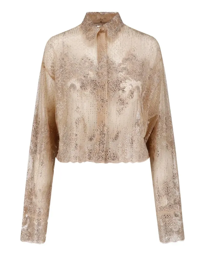 Ermanno Scervino cropped shirt - Nude Nude