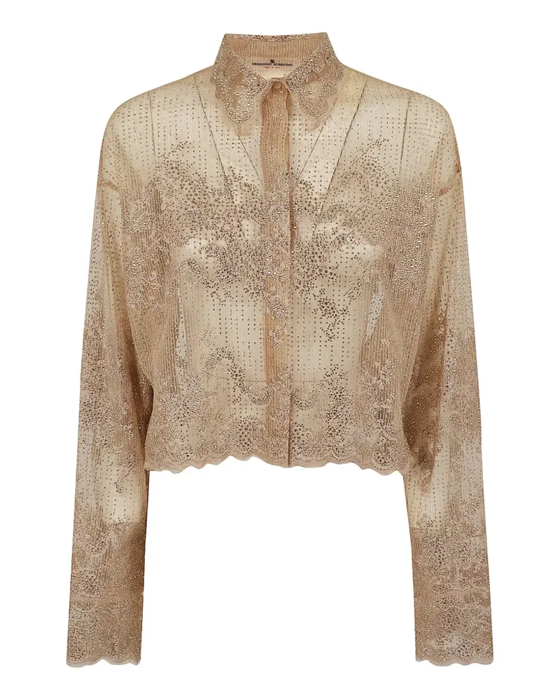Ermanno Scervino cropped shirt - Nude Nude