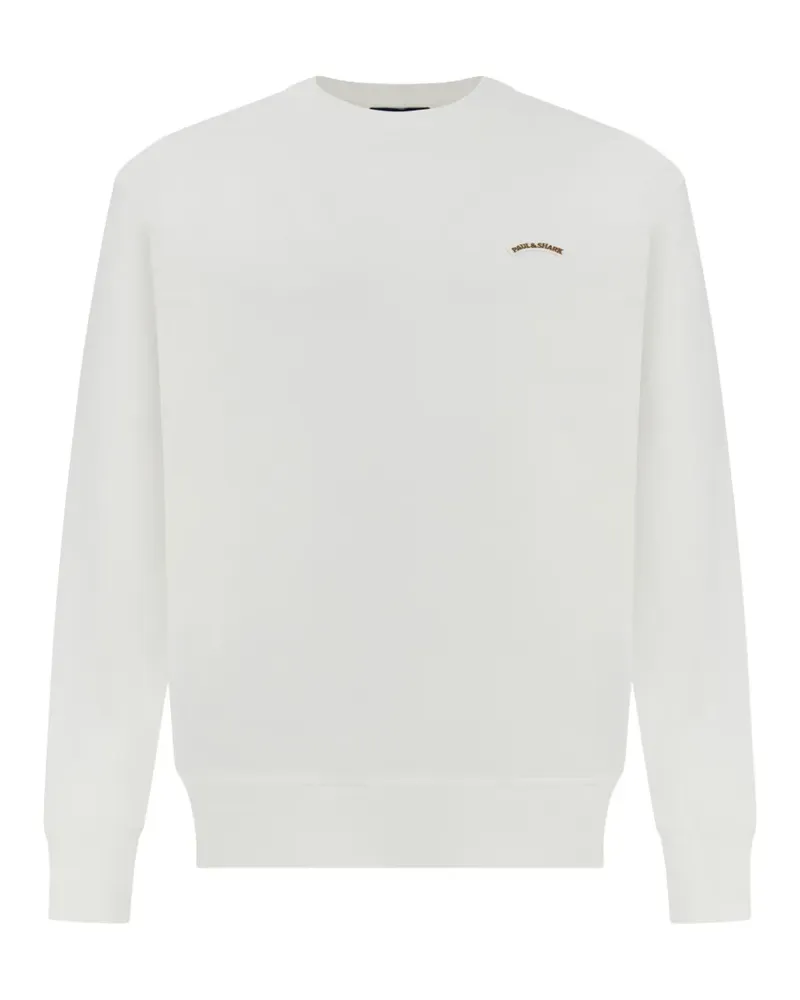 Paul & Shark Sweatshirt mit Rundhalsausschnitt - Weiß Weiß