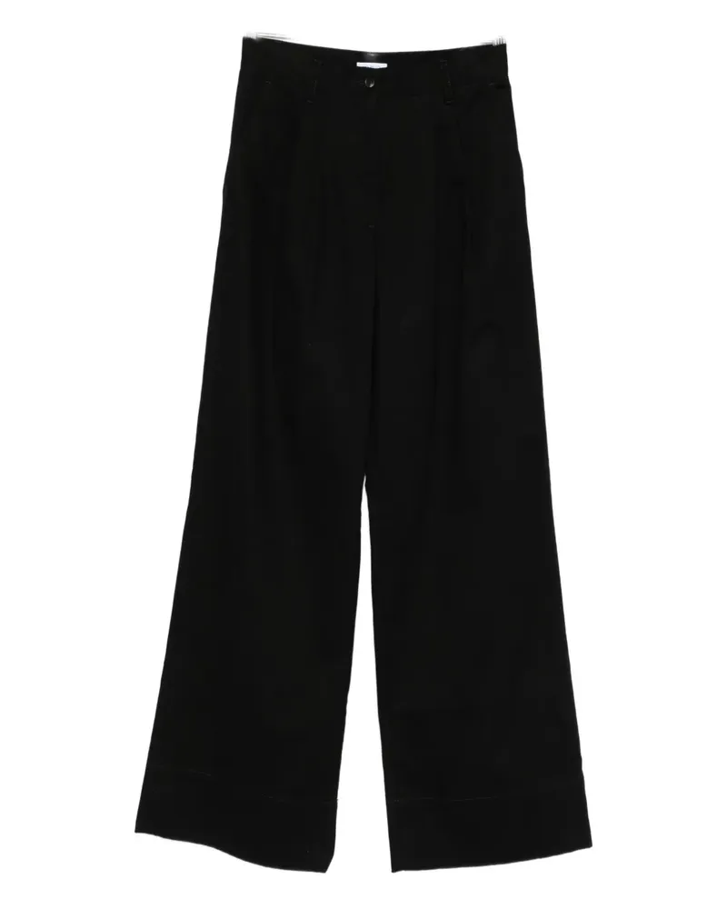 Malo pleated trousers - Schwarz Schwarz