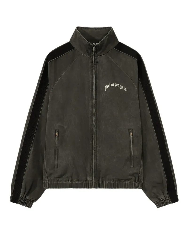Palm Angels Curved Logo windbreaker - Grau Grau