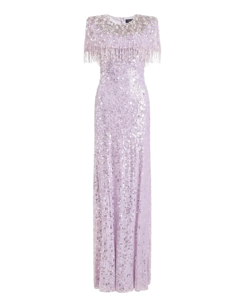 Jenny Packham Eugenie sequin-embellished gown - Violett Violett
