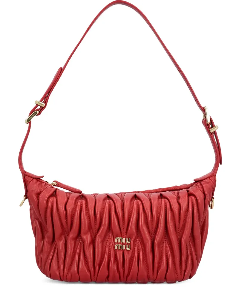 Miu Miu Geraffte Mini-Tasche - Rot Rot