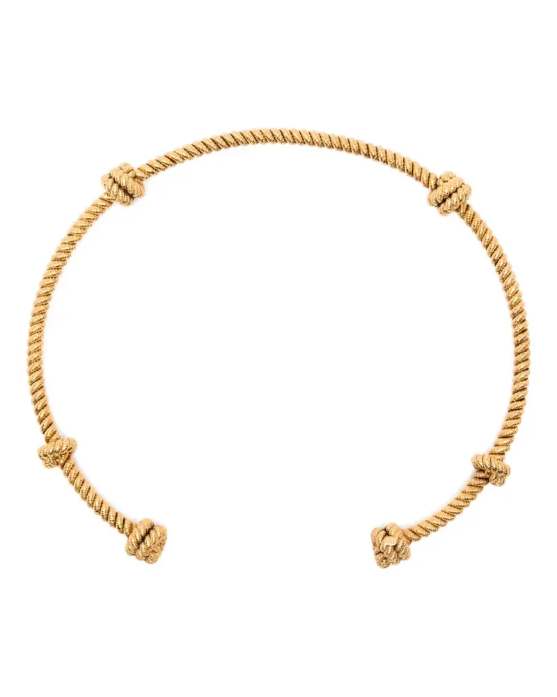 Aurélie Bidermann Palazzo knotted rope-effect necklace - Gold Gold