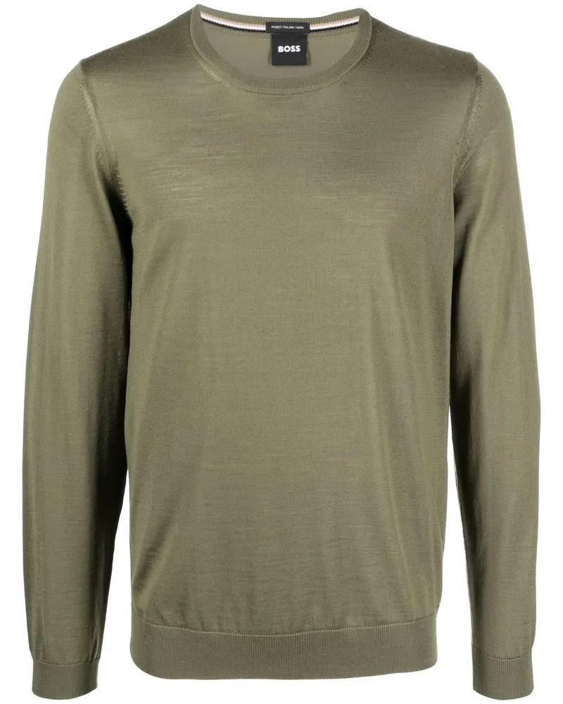 HUGO BOSS Pullover mit rundem Ausschnitt - Grün Grün
