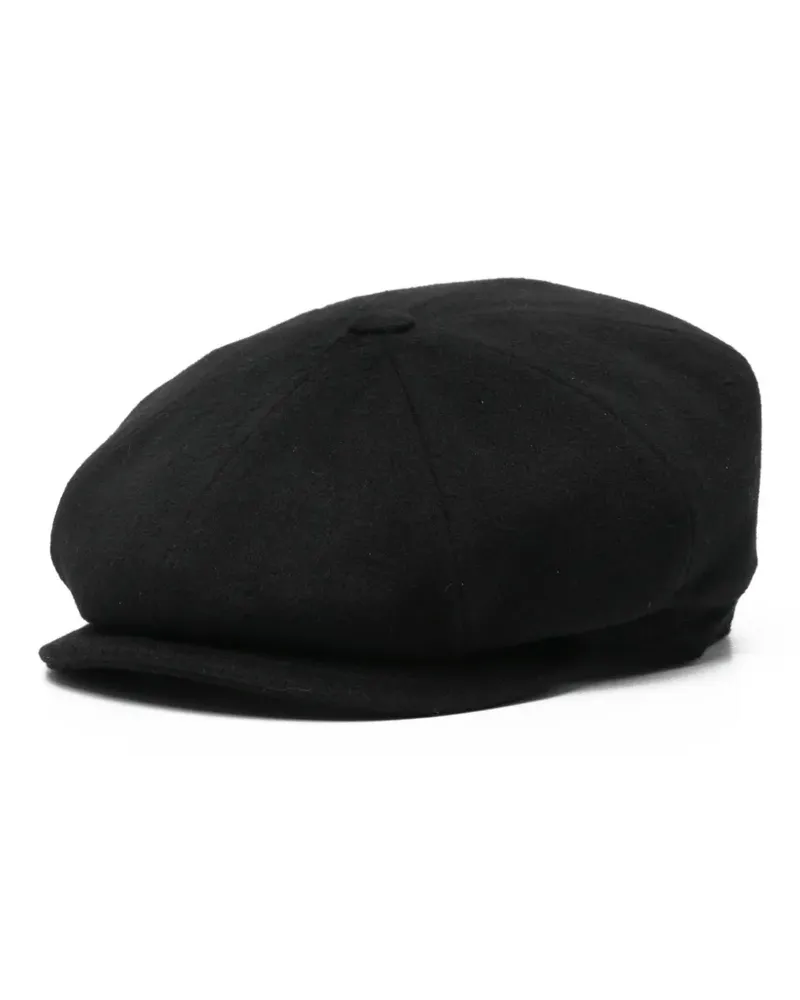 Borsalino Cesare Baskenmütze mit acht Einsätzen - Schwarz Schwarz