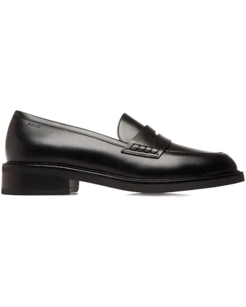 Bally Penny-Loafer aus Leder - Schwarz Schwarz