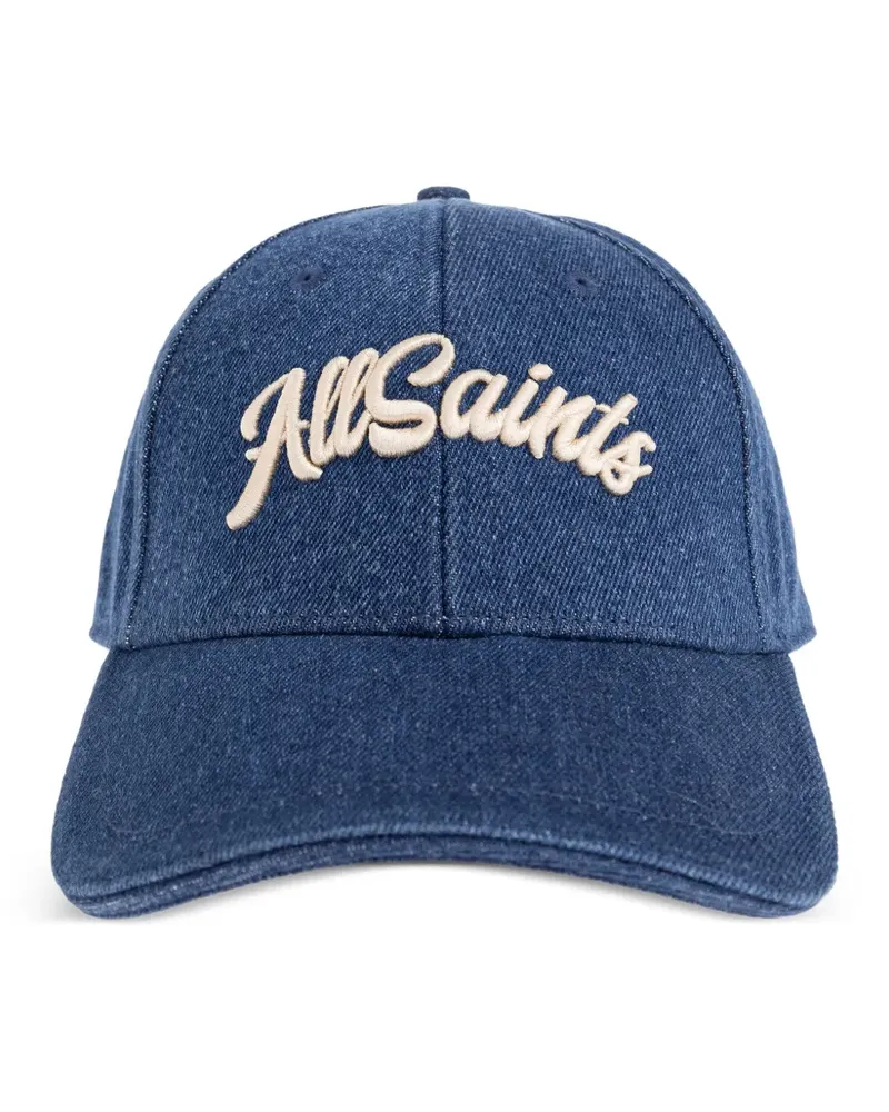 AllSaints Odyssey Baseballkappe mit Logo-Stickerei - Blau Blau
