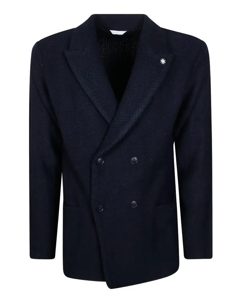 Manuel Ritz double-breasted long-sleeve blazer - Blau Blau