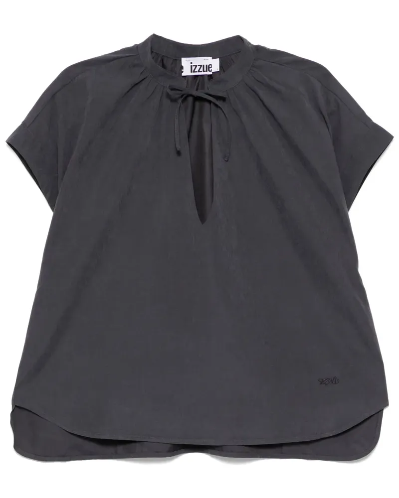 Izzue Bestickte Bluse - Grau Grau