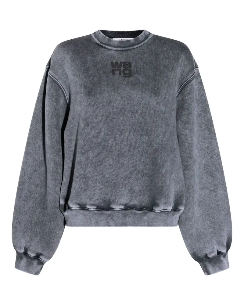 Alexander Wang Sweatshirt mit Logo-Stickerei - Grau Grau