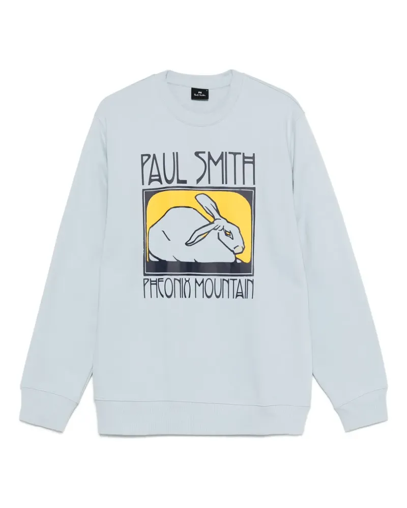 Paul Smith Phoenix Mountain Sweatshirt mit Hasen-Print - Blau Blau