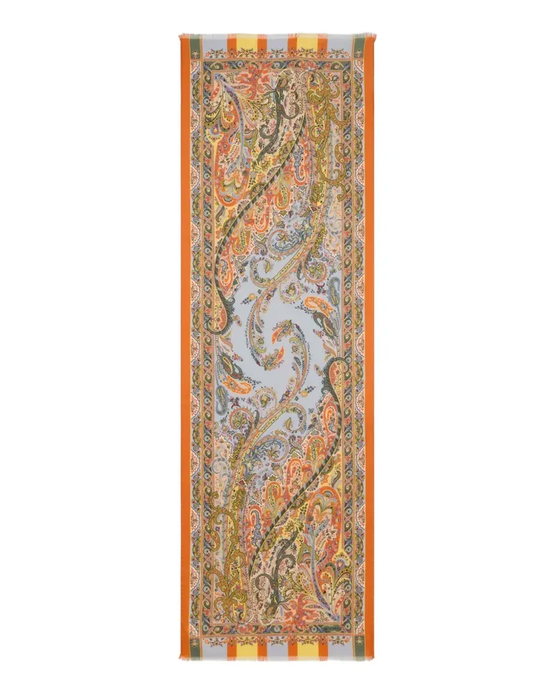 Etro paisley scarf - Blau Blau