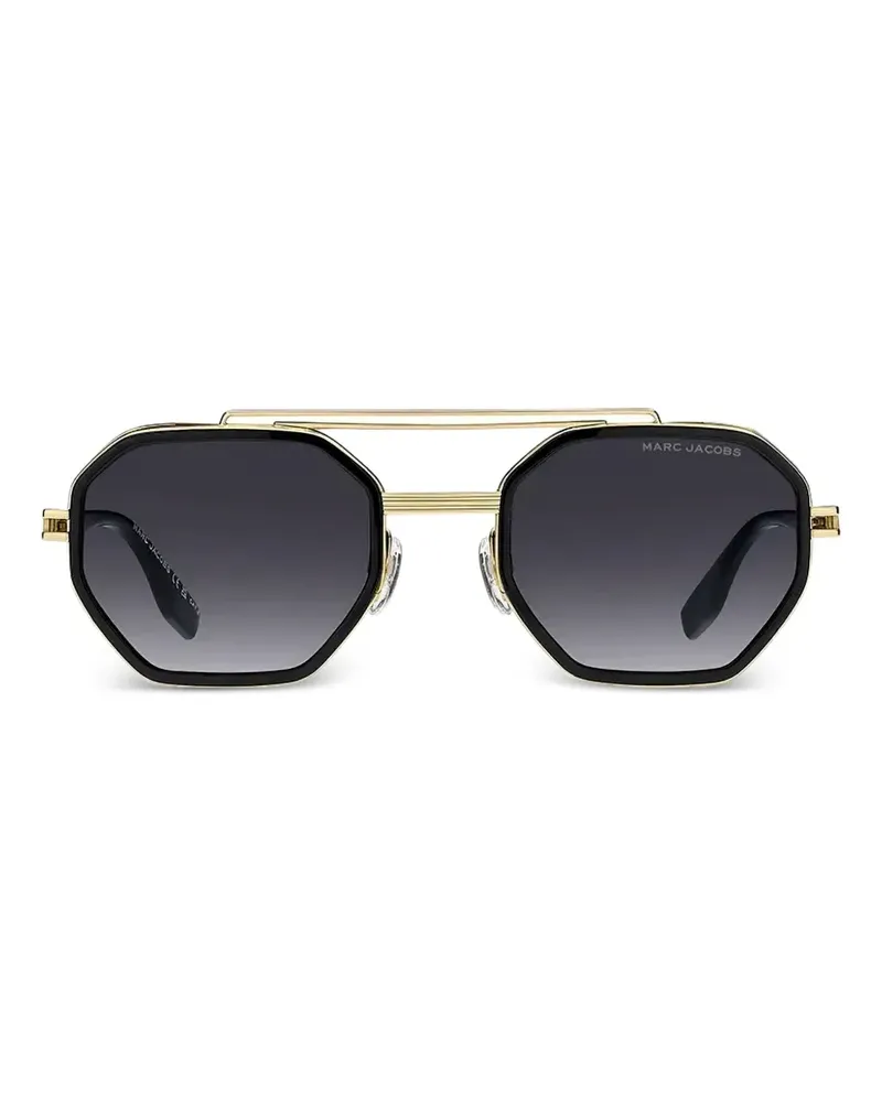 Marc Jacobs Sonnenbrille mit geometrischem Gestell - Gold Gold