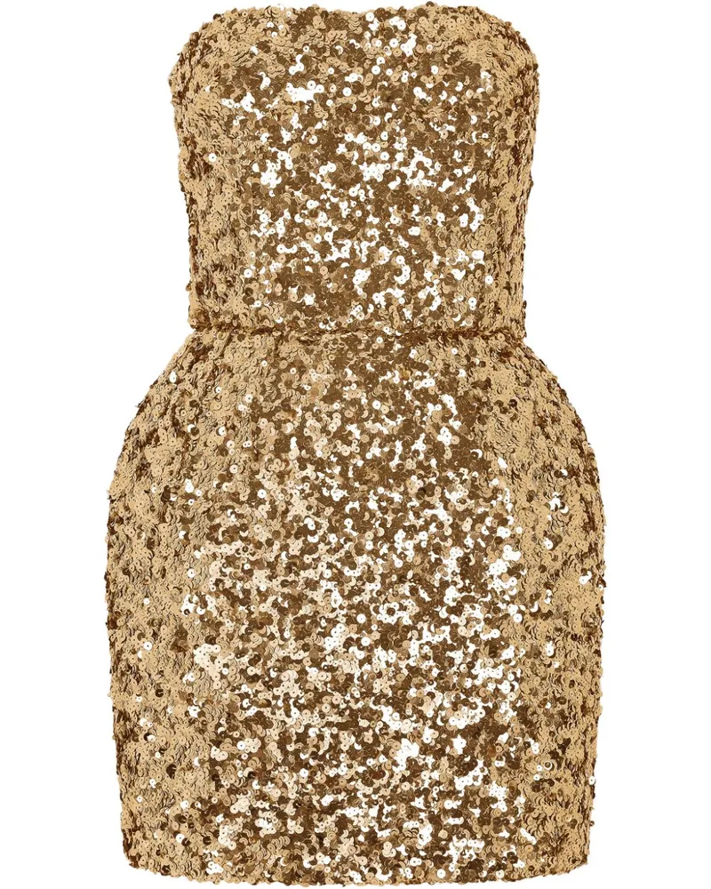 Dolce & Gabbana Minikleid mit Pailletten - Gold Gold