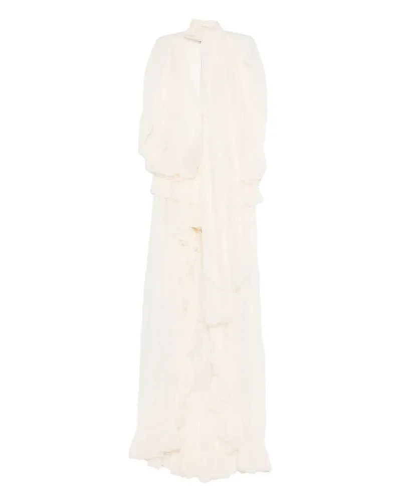 Blumarine Asymmetrisches Kleid mit Falten - Nude Nude