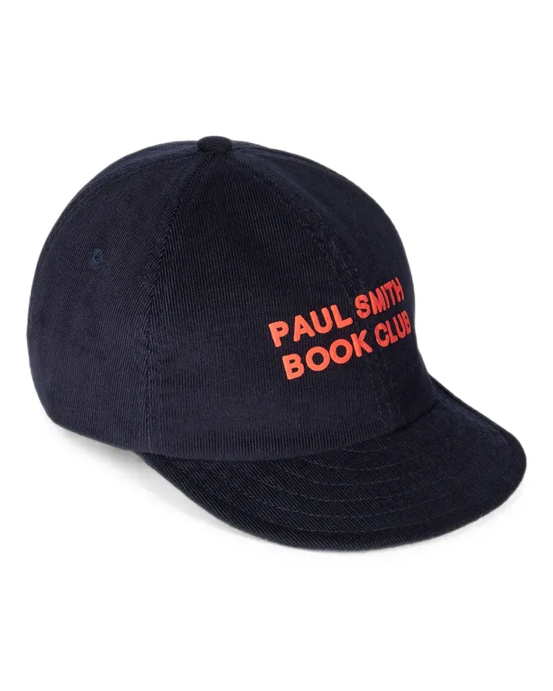 Paul Smith Navy Book Club Baseballkappe aus Cord - Blau Blau