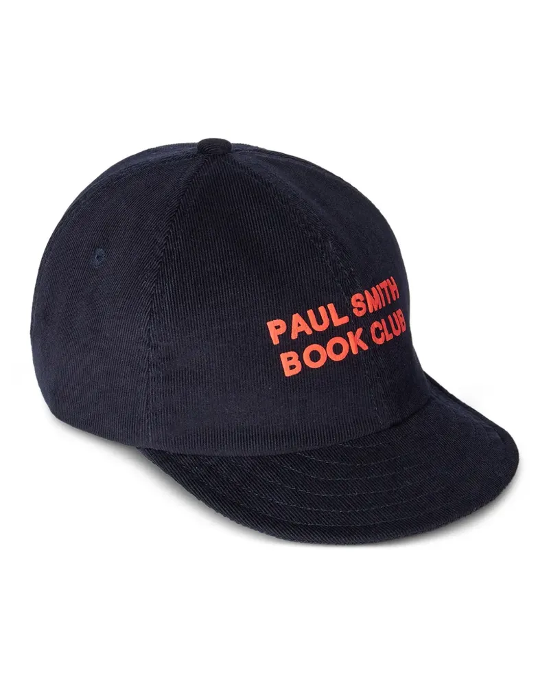 Paul Smith Navy Book Club Baseballkappe aus Cord - Blau Blau