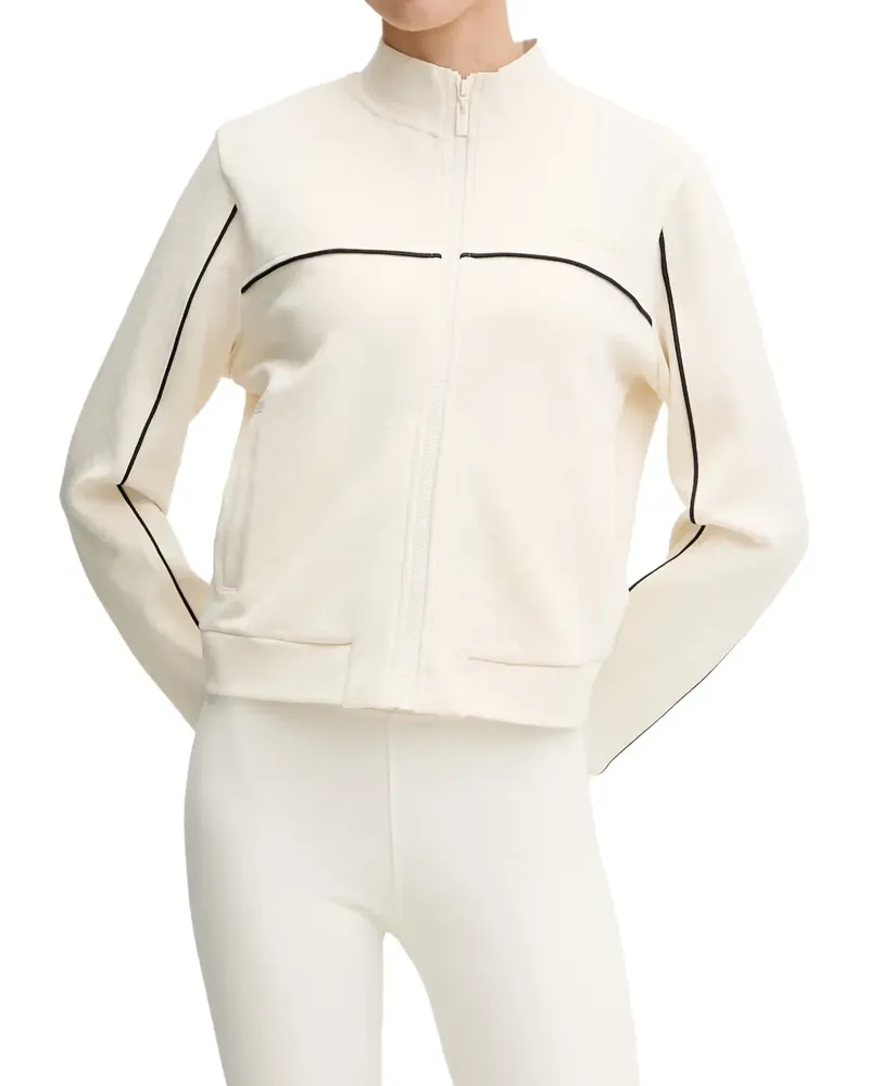 Guess logo-embroidered piping sweatshirt - Nude Nude