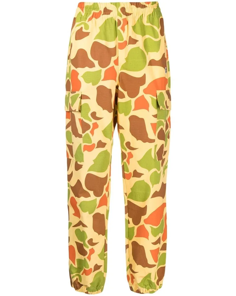 Billionaire Boys Club Hose mit Camouflage-Print Gelb