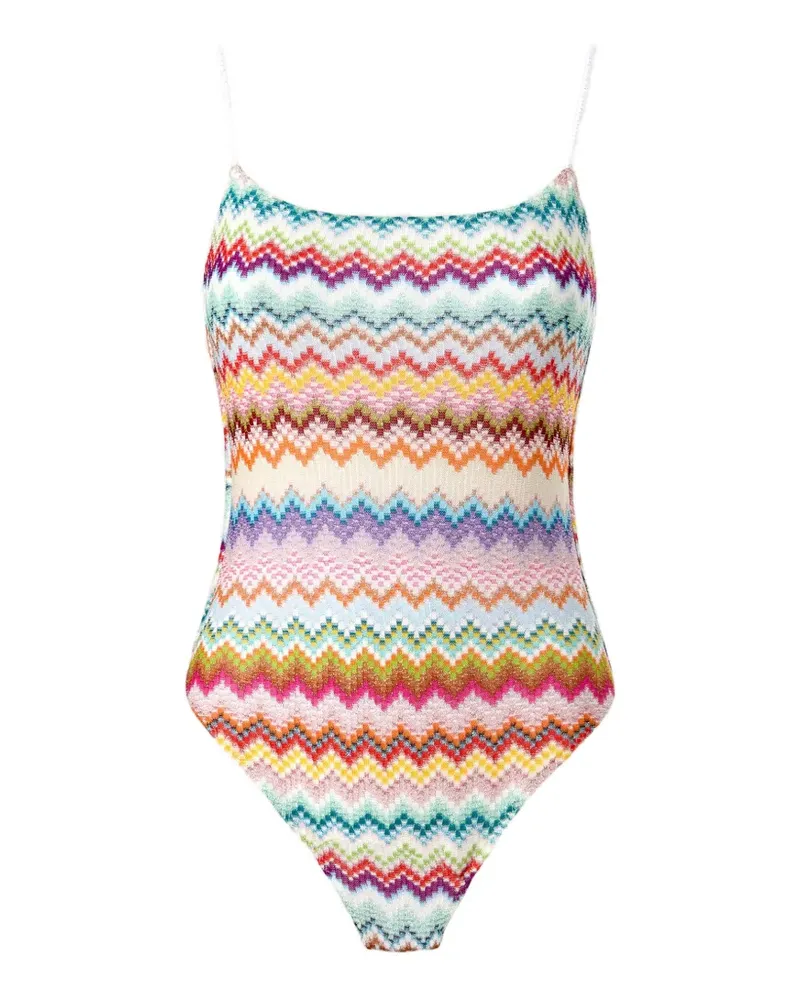 Missoni zig-zag swimsuit - Weiß Weiß