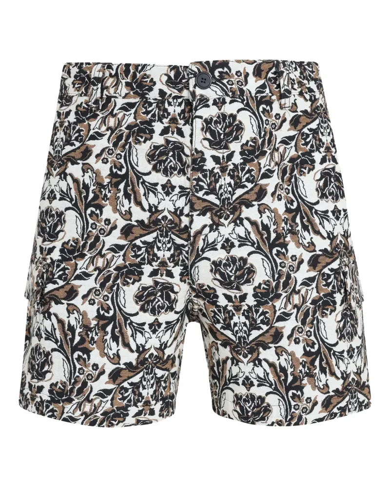 Osklen Shorts mit Blumen-Print - Schwarz Schwarz