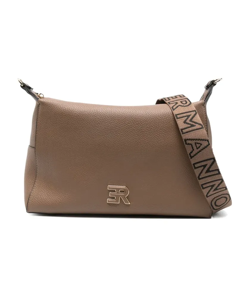 Ermanno Scervino logo-strap tote bag - Braun Braun