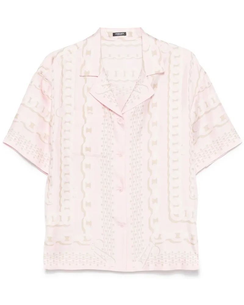 Versace Hemd mit  Treasure-Print - Rosa Rosa