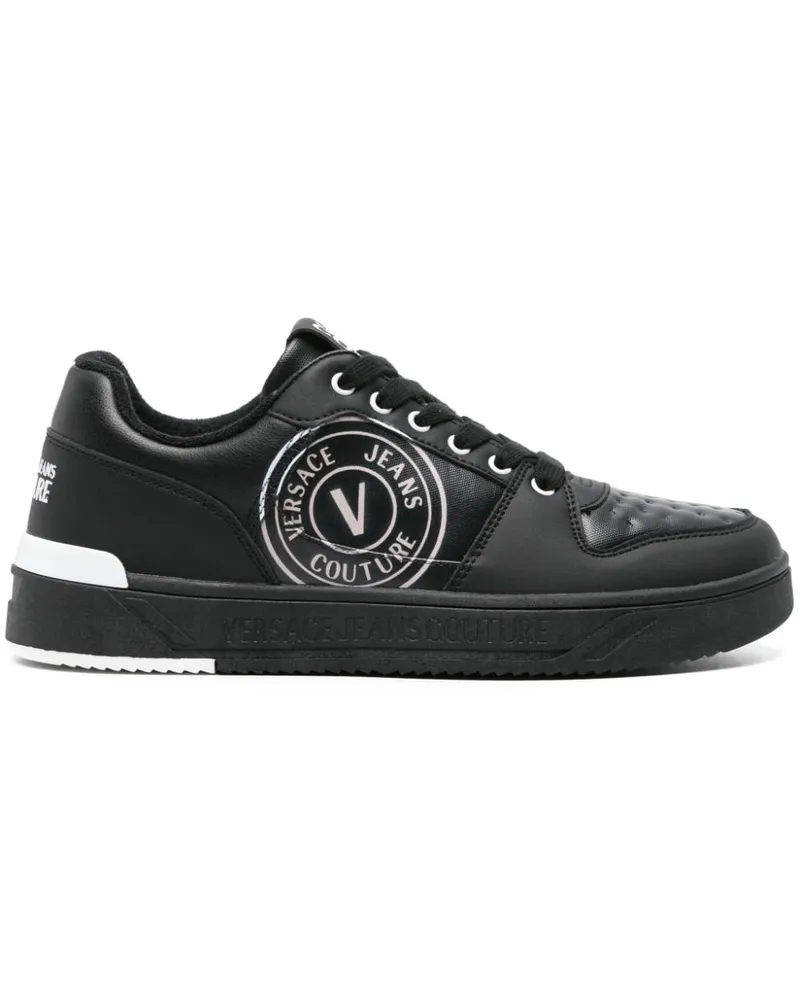 Versace Jeans Starlight Sneakers mit Logo-Print - Schwarz Schwarz