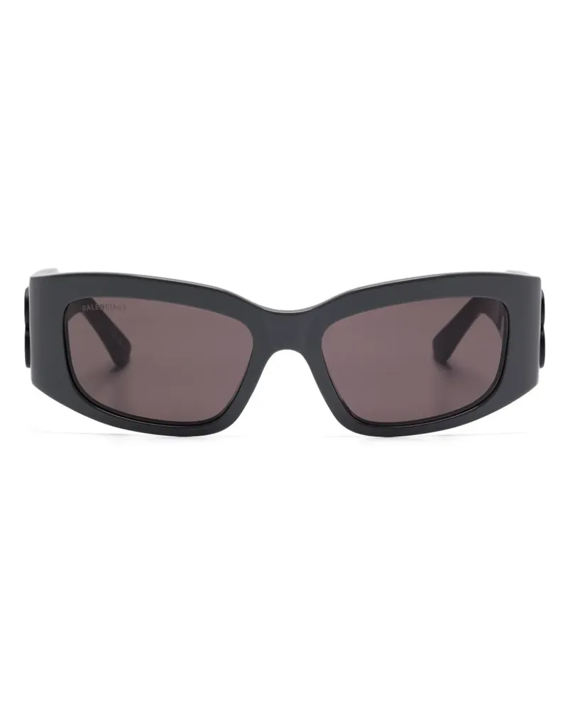 Balenciaga Sonnenbrille mit eckigem Gestell - Grau Grau