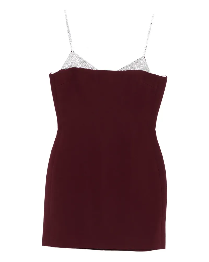 David Koma Verziertes Minikleid - Rot Rot