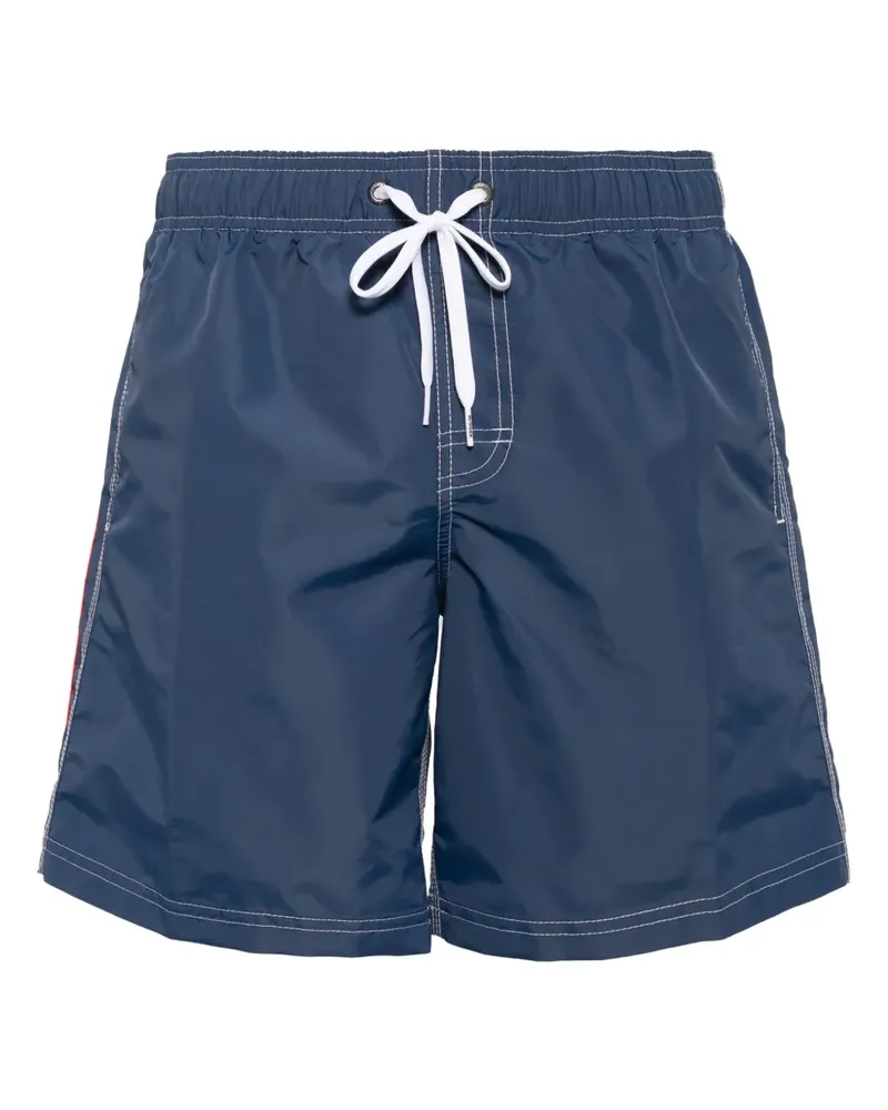 Sundek Badeshorts mit Streifendetail - Blau Blau