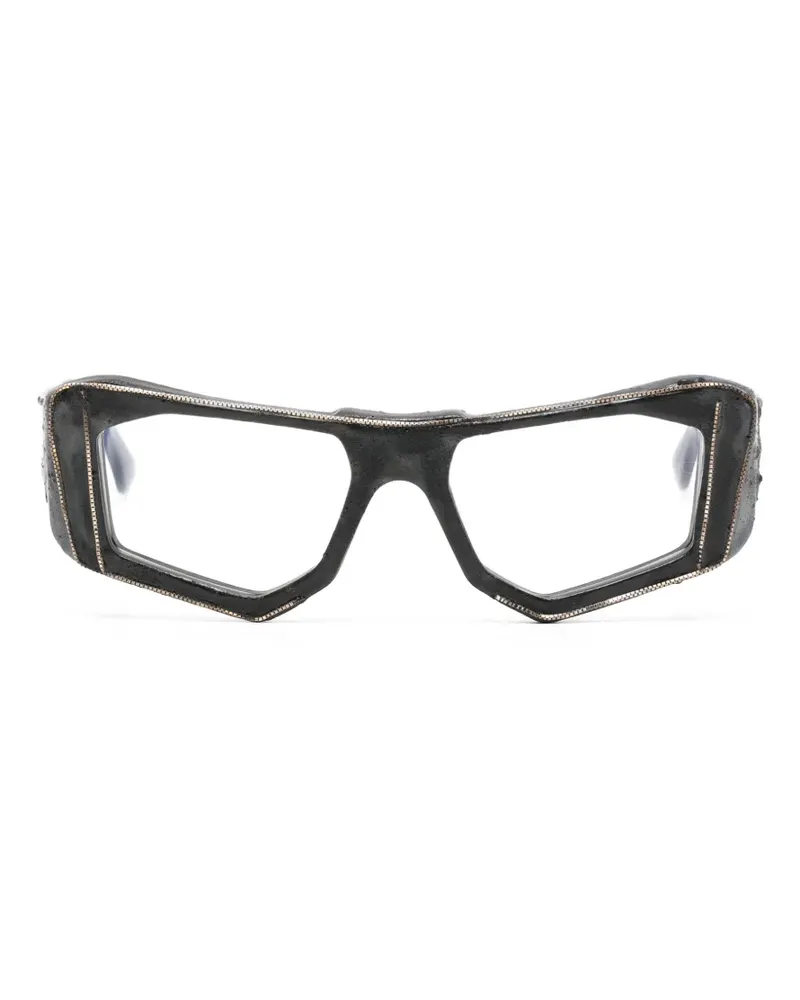 KUBORAUM Geometrische Mask F6 Brille - Schwarz Schwarz