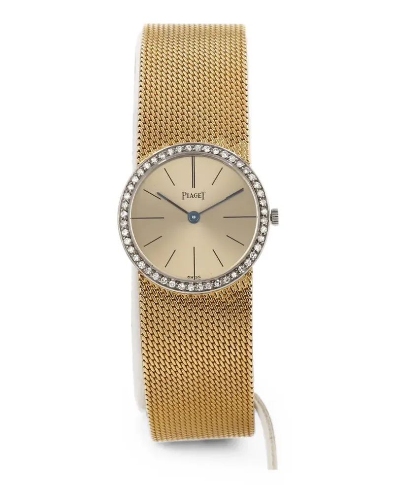 Piaget 1970 diamond-set braided 24mm watch - Gold Gold
