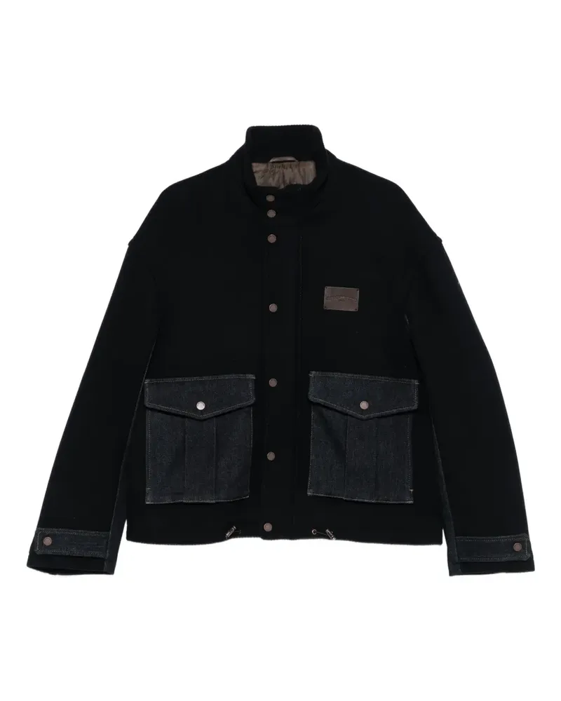 Emporio Armani Jacke mit aufgesetzten Taschen - Blau Blau