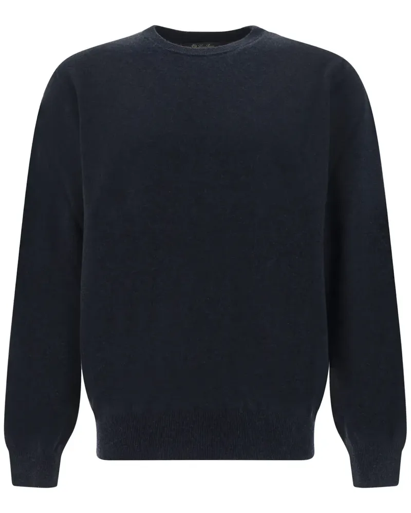 Loro Piana Kaschmirpullover mit rundem Ausschnitt - Grau Grau