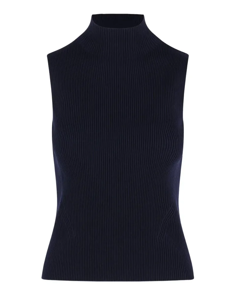 CFCL ribbed high-neck top - Blau Blau