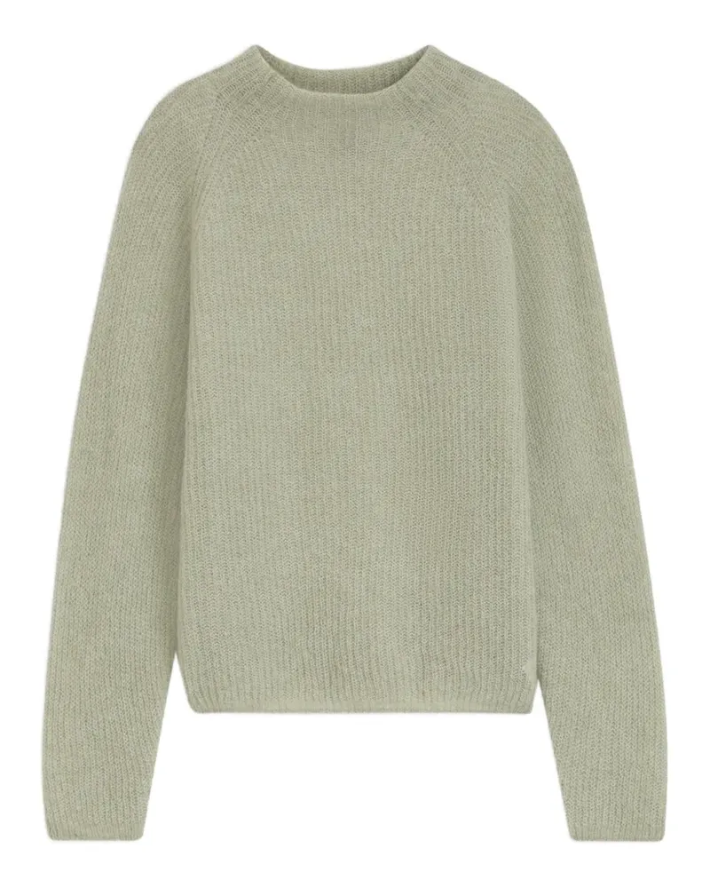 HUGO BOSS alpaca-blend sweater with mock neck - Grün Grün