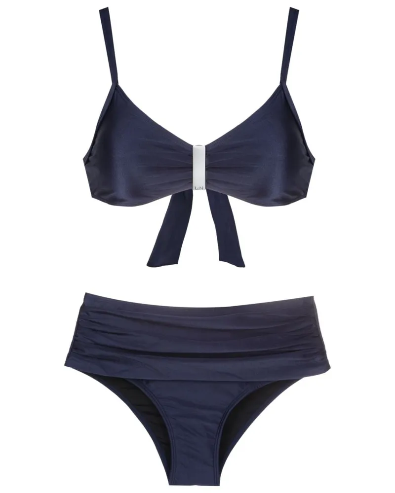 Lygia & Nanny Bikini mit Knoten - Blau Blau