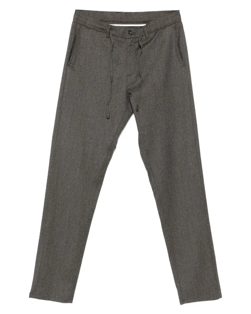 Canali Hose mit Kordelzug - Braun Braun