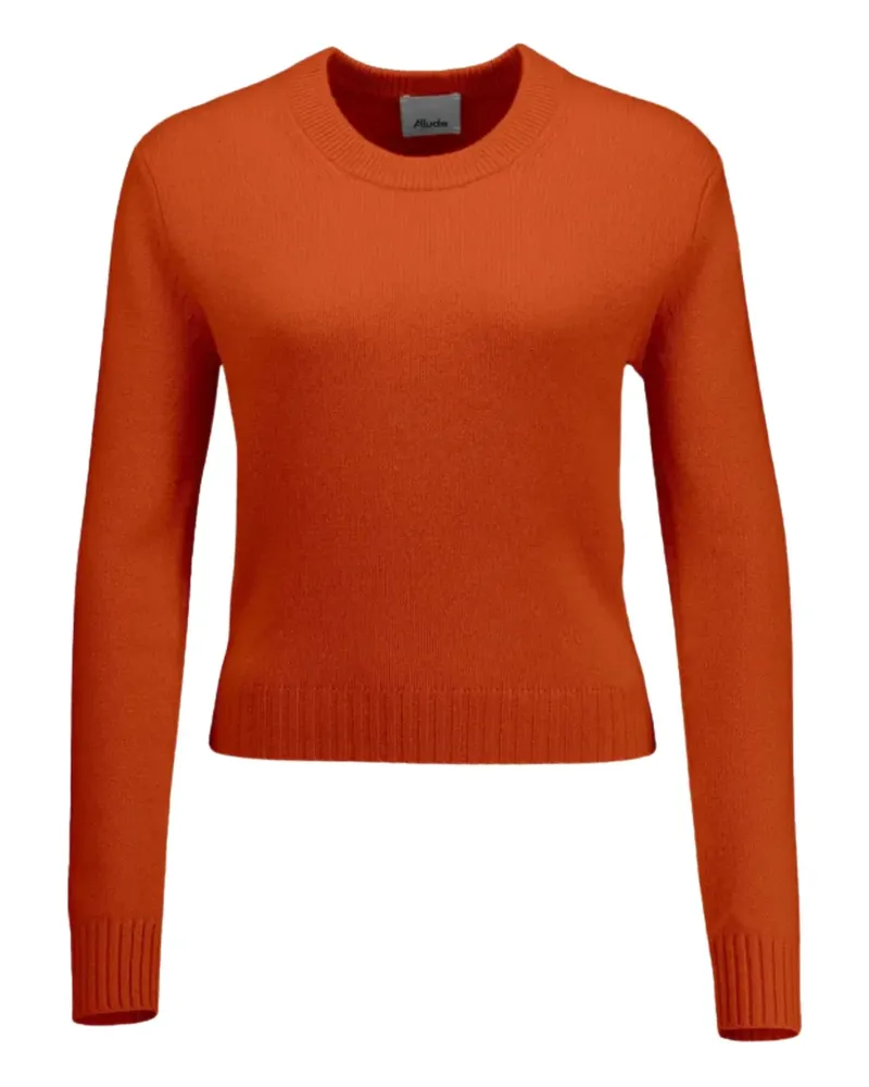 ALLUDE Pullover mit Rundhalsausschnitt - Orange Orange