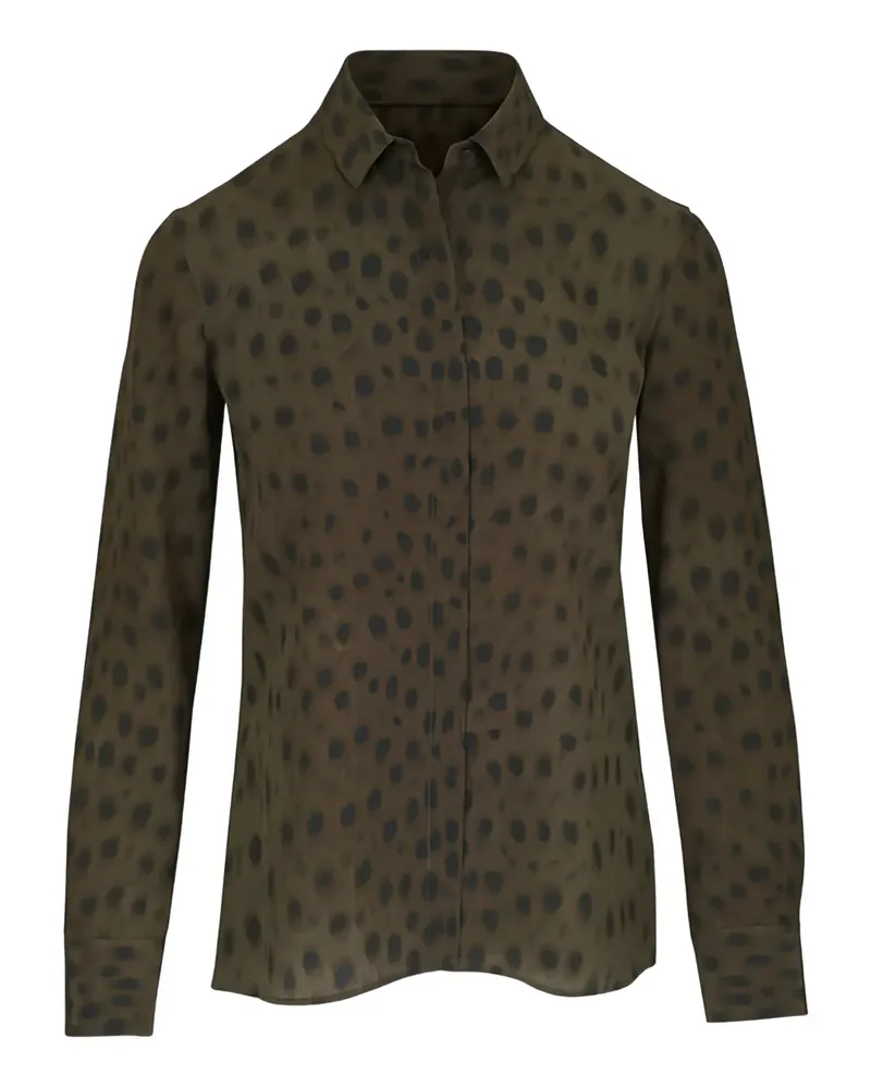 Akris Seidenhemd mit Leoparden-Print - Braun Braun