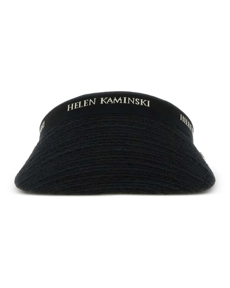 Helen Kaminski Sonnenblende mit Logo-Band - Schwarz Schwarz