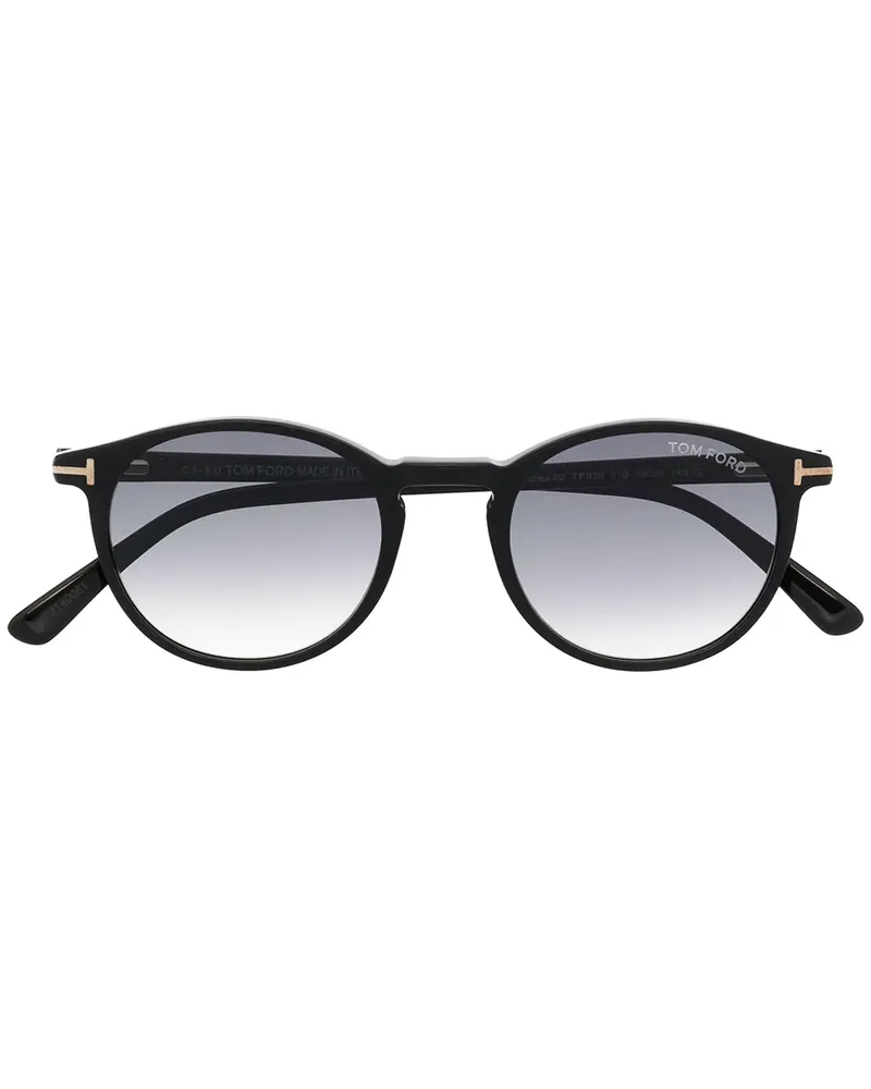 Tom Ford Runde Andrea Sonnenbrille - Schwarz Schwarz