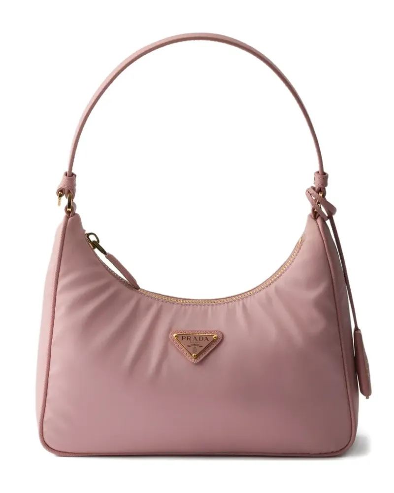 Prada mini Re-Edition 2005 logo-detail tote bag - Rosa Rosa